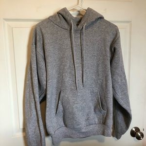 grey hanes sweatshirt